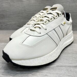 adidas Retropy E5 Running Shoes Women's Size 10.5 Off White Leather Boost HQ4390